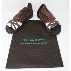 Donald J Pliner Peace for Children Brown Geneen Sandals